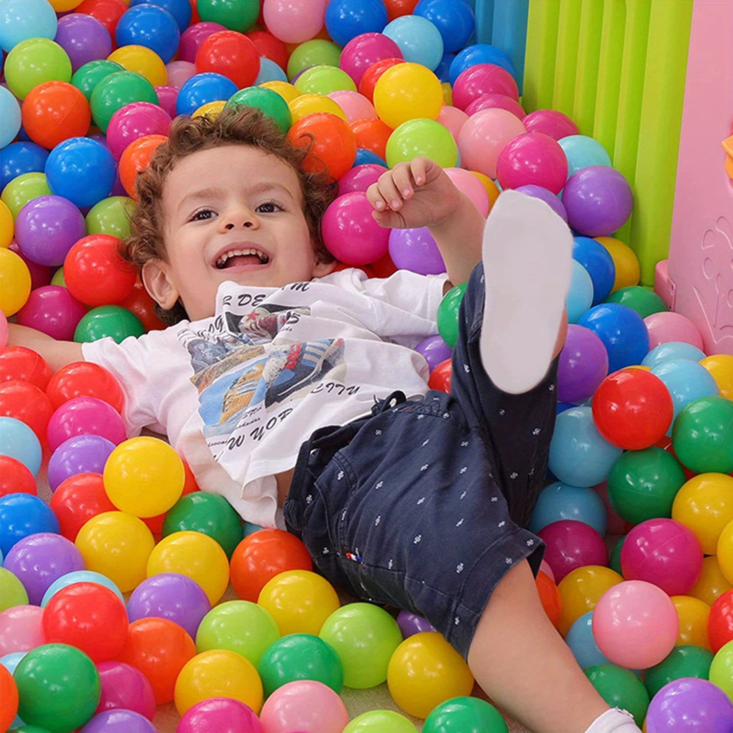 Soft Plastic Ball Pit Balls, Plastic Toy Balls For Kids - Ideal Baby ...