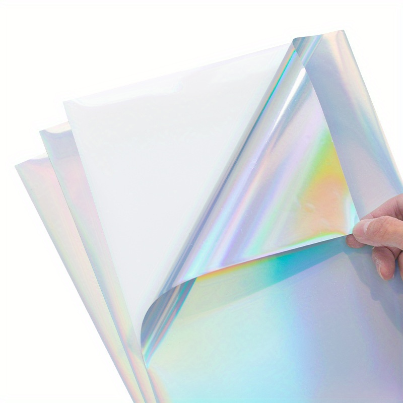 Holographic Sticker Paper Clear Vinyl Self Adhesive - Temu