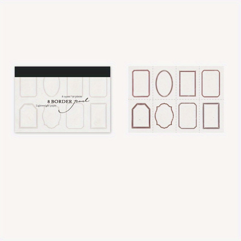 Japanese Light Retro Contracted Hands DIY Message Paper Pad x 6
