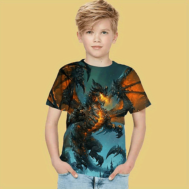 Boys dragon sale shirt