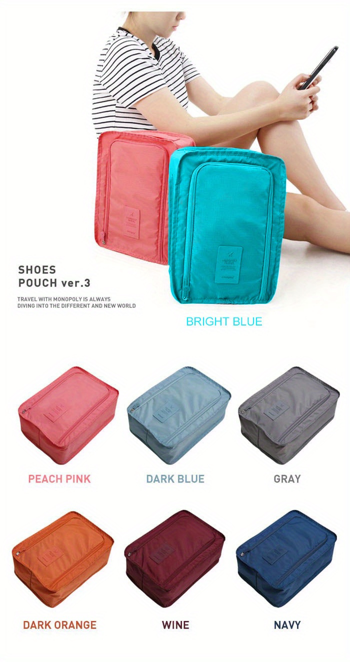 Portable Folding Small Shoe Bag Travel Storage Bag Shoe Storage Bag Multifunctional Waterproof Beach Travel Shoe Bag