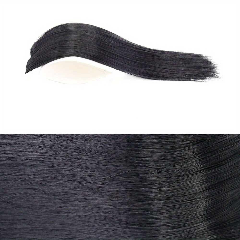 E-shop Unsichtbare Haarverlängerungen für Damen - Volumenverstärkende Clip-in-Synthetic-Topper mit natürlicher Haarstruktur, in Schwarz und Braun für