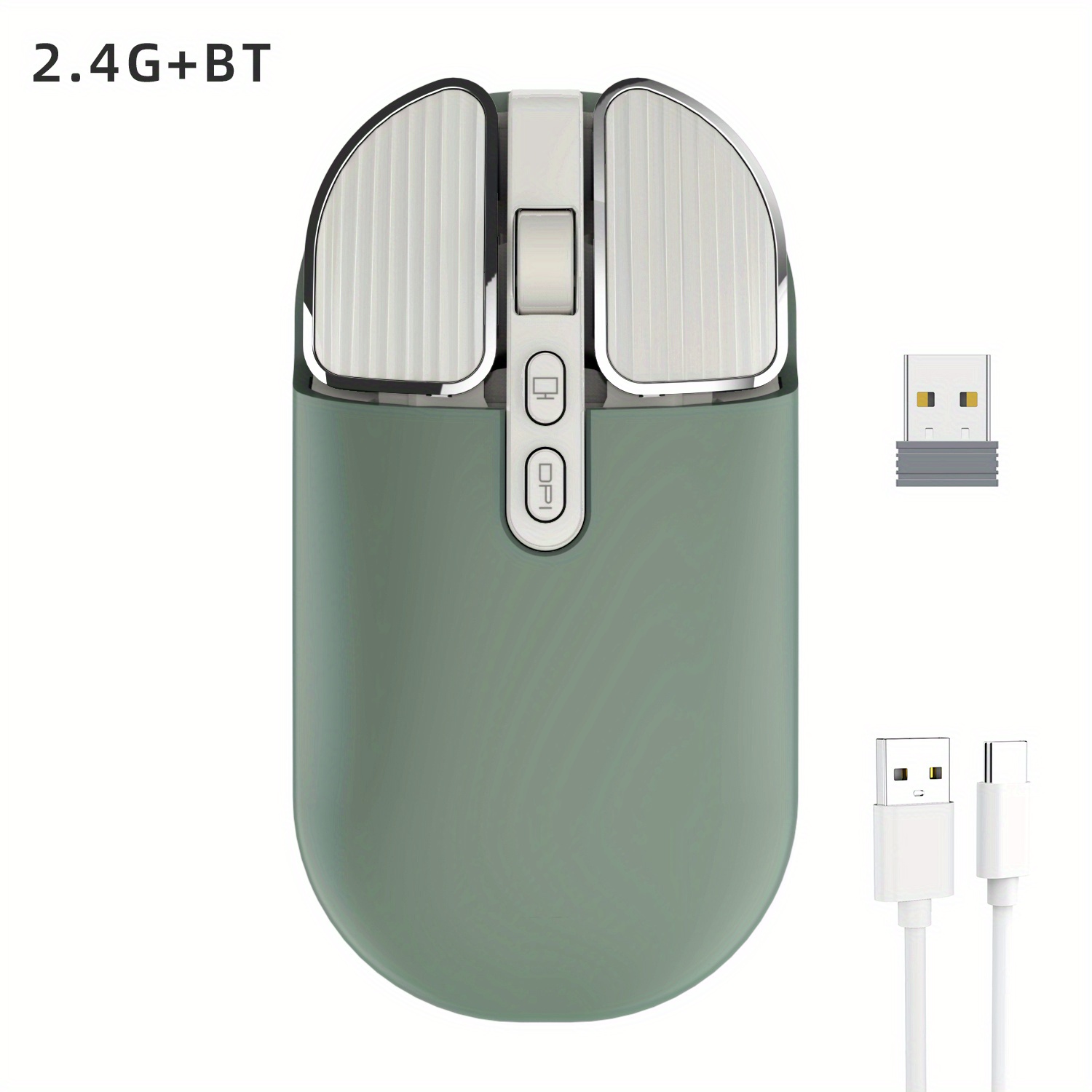 Souris de bureau optique sans fil Bluetooth rechargeable