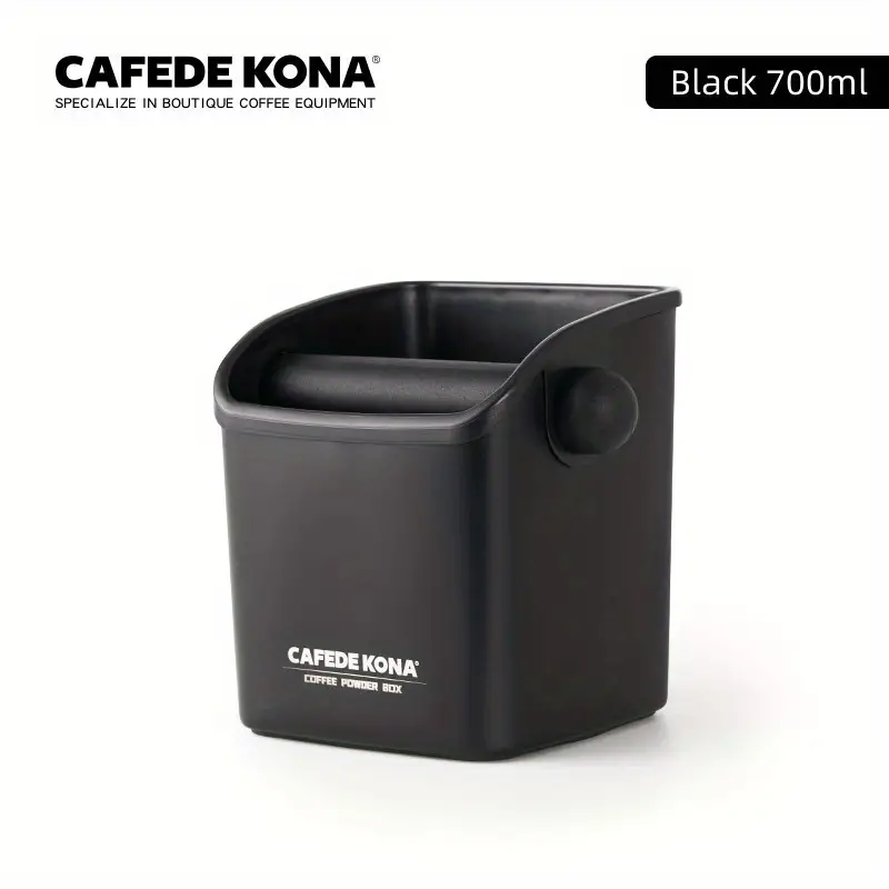 1pc cafede kona coffee shaker home semi automatic coffee maker powder grounds box stainless steel coffee grounds bucket 700ml details 2