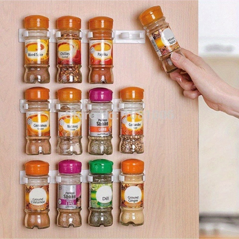 Jar Spice Gripper Clip Strips Kitchen Universal Spice Rack Temu