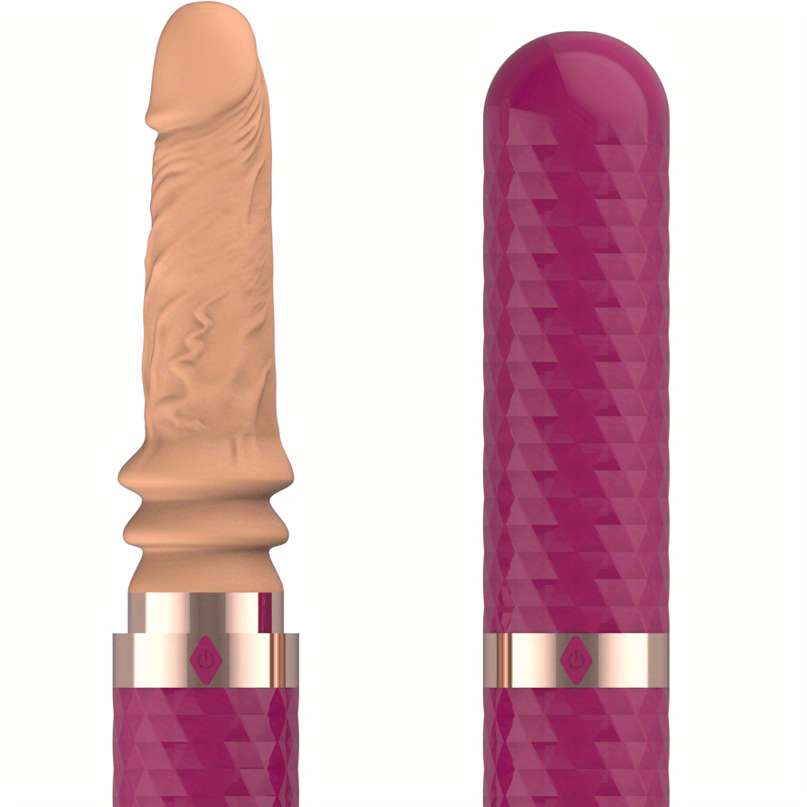 Thrusting Dildo Vibrator Sex Toy, Realistic Vibrating Dildo Women Sex Toy G Spot Dildo Heating Vibrators With 7 Thrust and 7 Vibrations, Anal Dildo Sex Machine Adult Sex Toys For Women Couples -