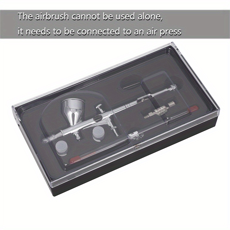 Dual Action Airbrush Paint Gun Kit With Gravity Feed For Tattoo