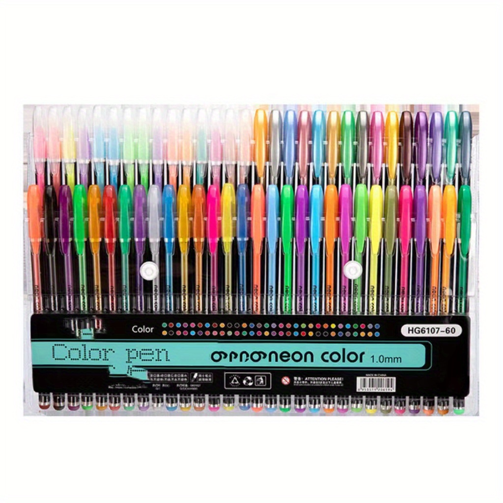 100 Coloring Gel Pens Set for Adults Coloring Books- Gel Colored Pen for  Drawing