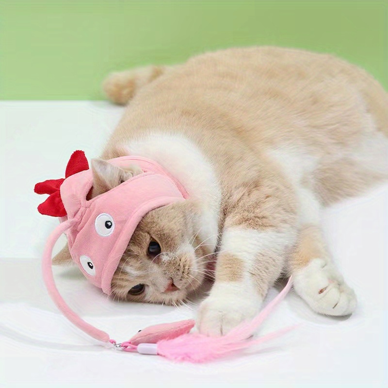 Bite-Resistant Cat Toys, Interactive Head Hats & Sticks