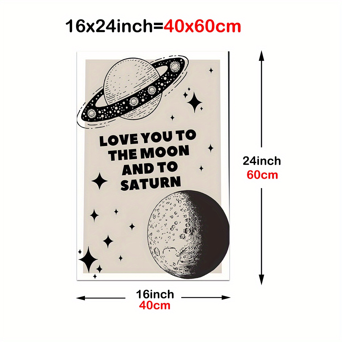 Love You to the Moon and to Saturn Sticker