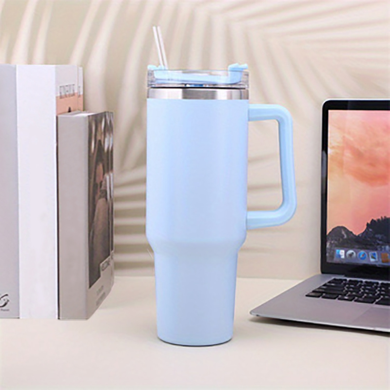 40oz Stainless Steel Vacuum Cup - Large Capacity, Portable Water Bottle With Straw - Perfect Gift For Men & Women On Valentine's, Christmas & Birthdays!
