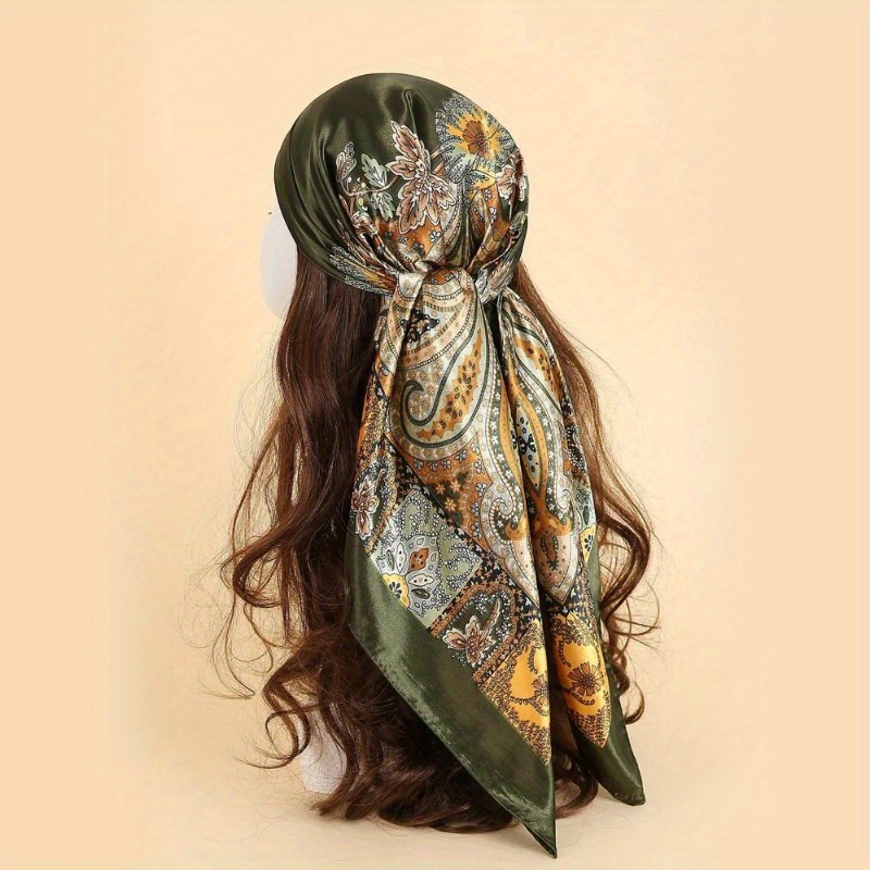 Printed satin scarf - Hair Accessories - ACCESSORIES - Woman 