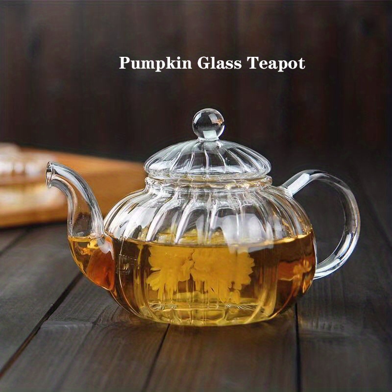 Glass Teapot With Vertical Stripes Clear Tea Kettle With - Temu