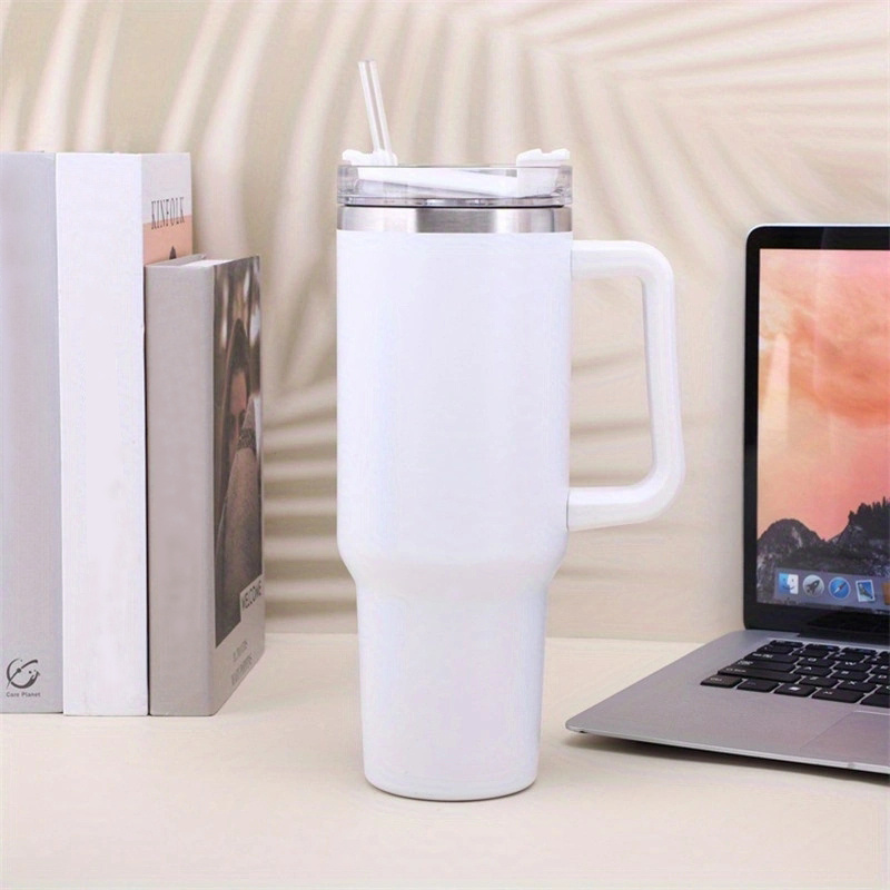 40oz Stainless Steel Vacuum Cup - Large Capacity, Portable Water Bottle With Straw - Perfect Gift For Men & Women On Valentine's, Christmas & Birthdays!