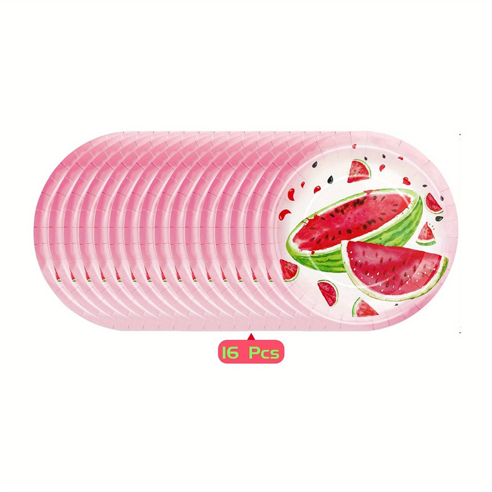 Watermelon Party Supplies 9 inch Paper Plates (9 in. 80 Pack)