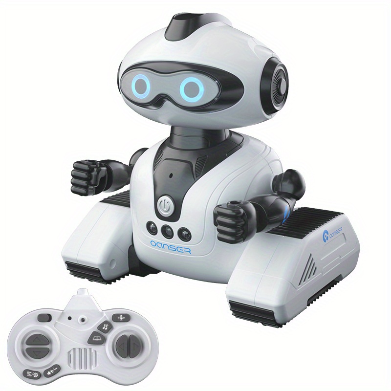 Robot de juguete RC para niños de 3, 4, 5 a 7 años, función de voz de  grabación mágica, juguete de robots de control remoto para niños y niñas,  música