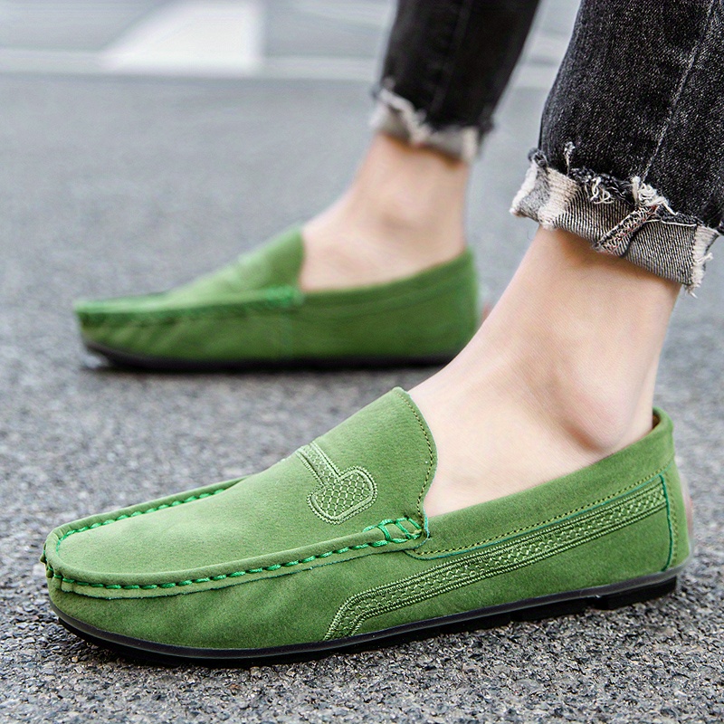 Mens Loafer Shoes Details Rubber Sole Resistant Flat Breathable Anti Slip Slip On - Men's Shoes - Temu