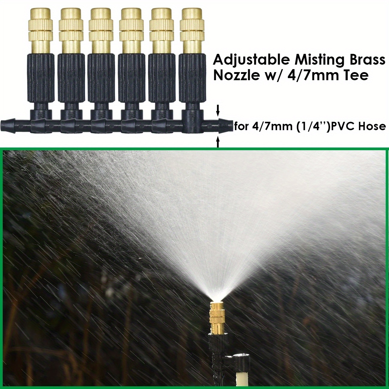 2m 5m 4/7mm PVC tubo acqua irrigazione giardino 1/4 ''tubo Micro  gocciolamento sistema di