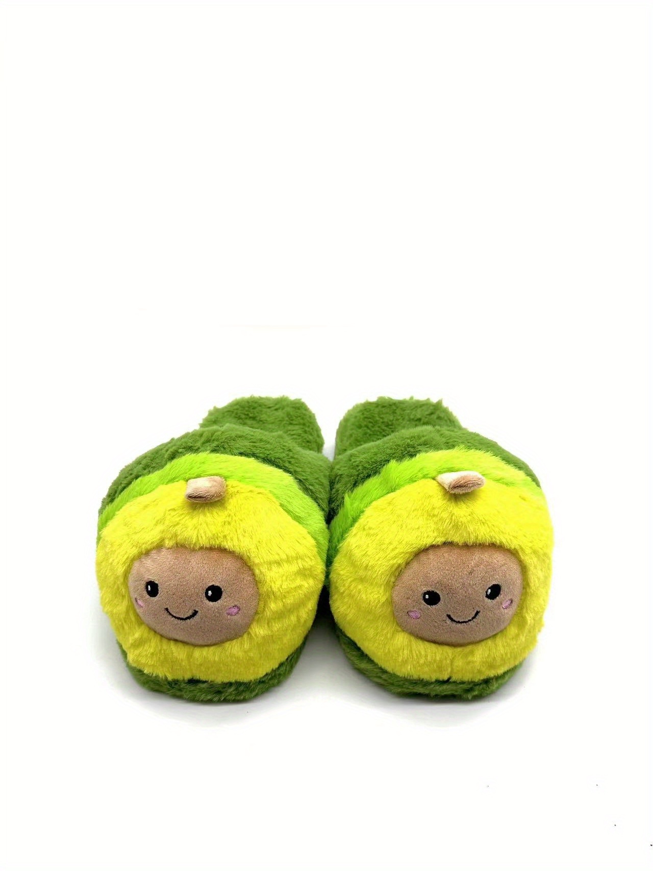 Pantoufles en peluche avocat