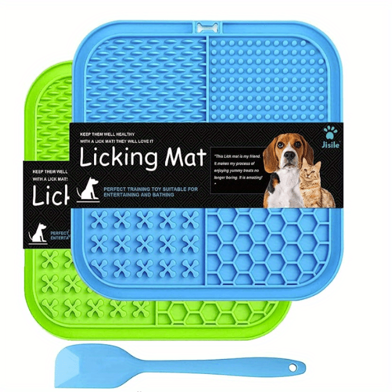 Licking Mat For Dogs And Cats, Premium Lick Mats With Suction Cups For Dog  Anxiety Relief, Cat Lick Pad For Boredom Reducer, Dog Treat Mat Perfect For  Bathing Grooming - Temu