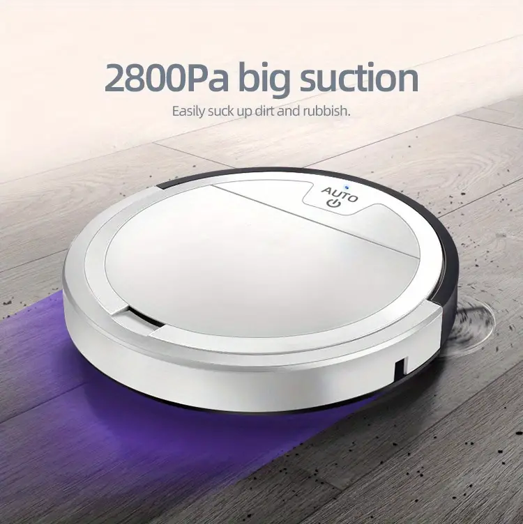 1pc household automatic robotic sweeping intelligent auto robot vacuum cleaner with remote control 2800pa details 3