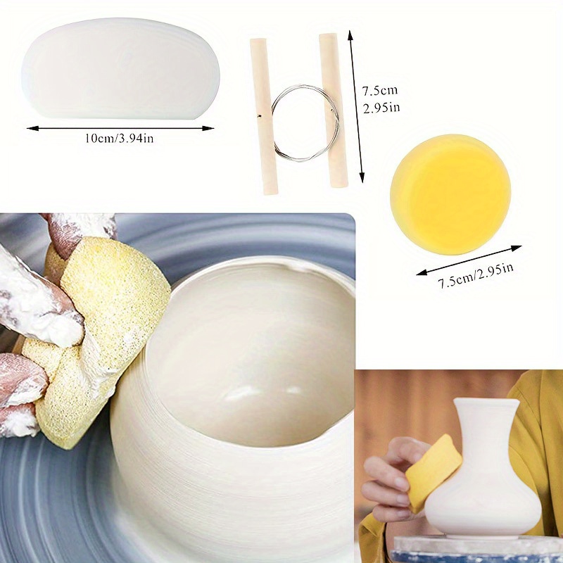 3 Piece Pottery Tool Set Mud Cutter Pottery Clay Trimming Scraper