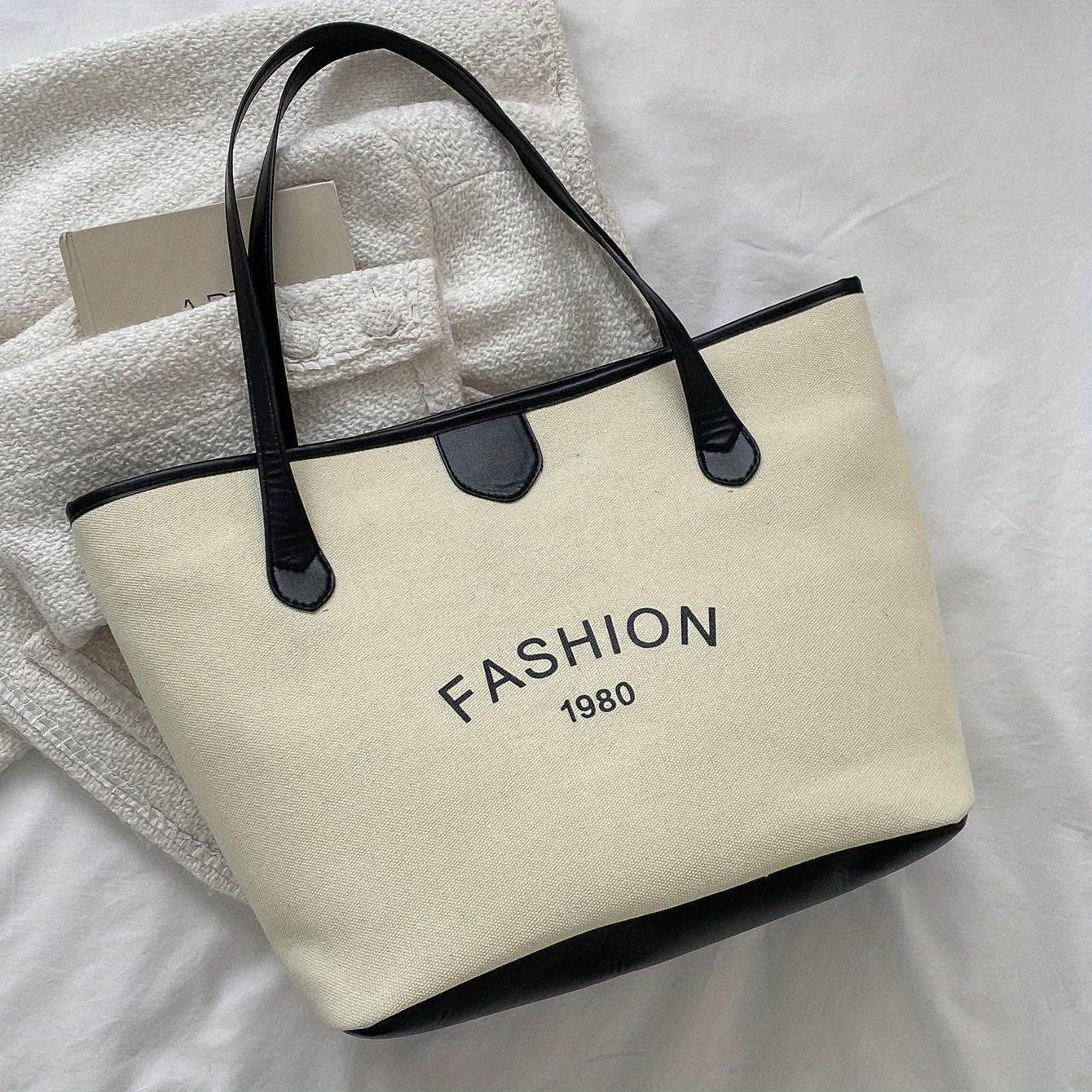 Longchamp Roseau Shopping Tote Bag in White