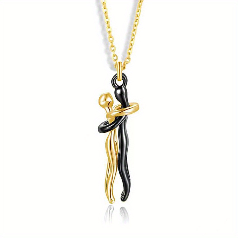 Couple Hug Pendant Necklace, Family Hug Design