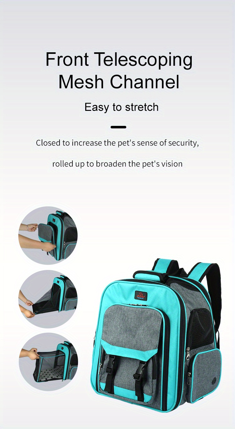 Airline approved Rolling Pet Carrier Telescopic Handle Temu