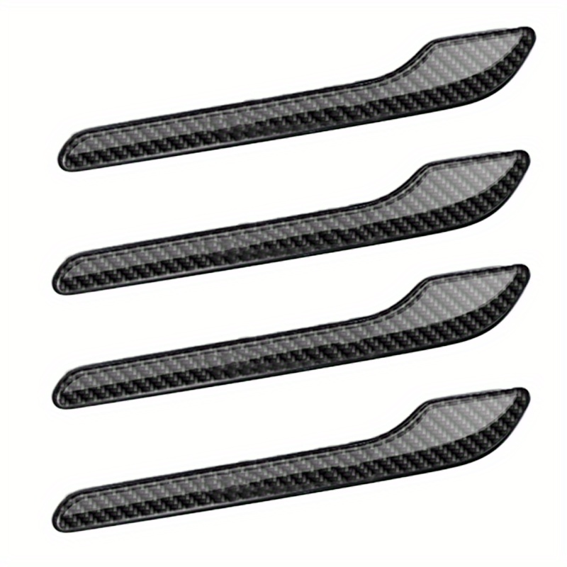 Logo Decal Wrap for Tesla Model Y, 4-pc Set (Carbon Fiber Black) :  : Automotive