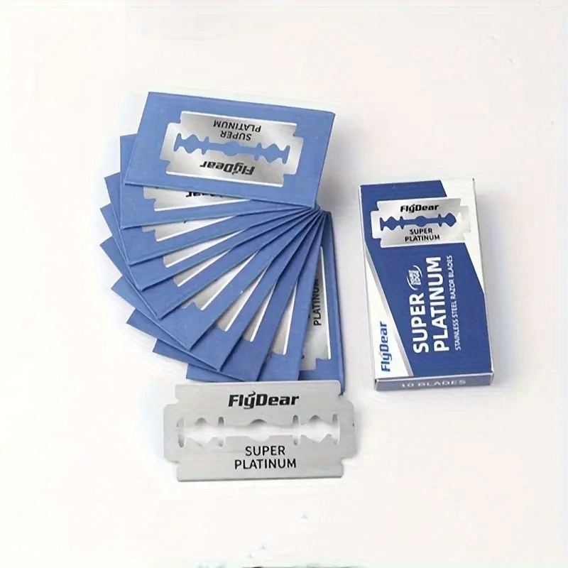 Premium Stainless Steel Double Edge Razor Blades Men Shave - Temu ...