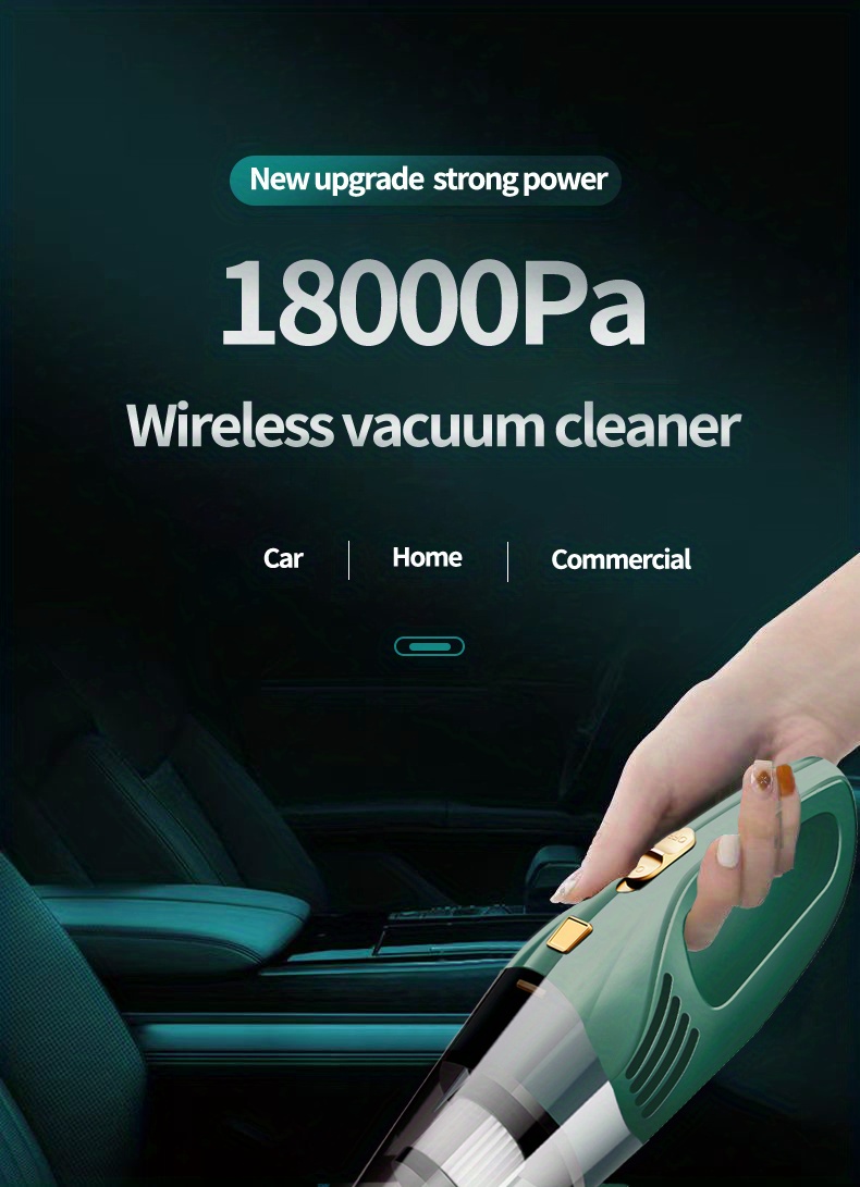 Car Vacuum Cleaner 18000PA Car Dust Cleaner Mini Handy Vacuum