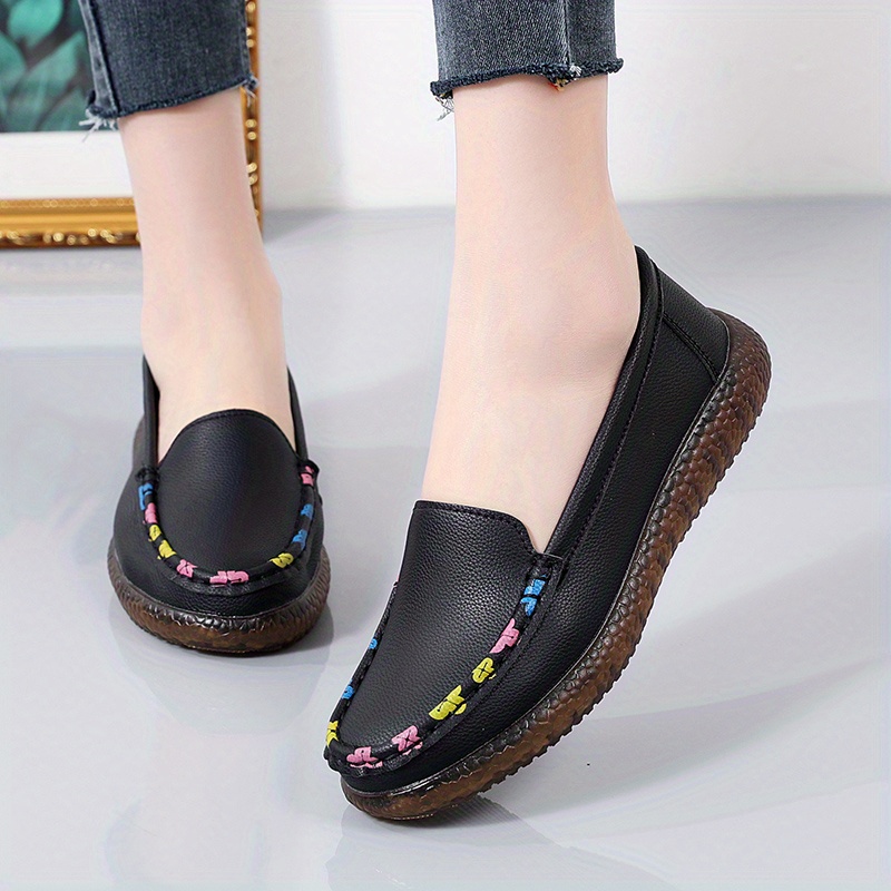 Women's Flat Shoes Lightweight Closed Toe Slip Shoes Women's - Temu United  Arab Emirates