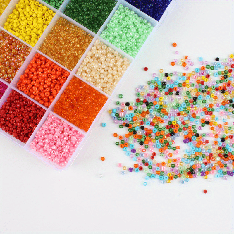 24000pcs 2mm 24 colori perline di semi di vetro per braccialetti per  gioielli kit di produzione