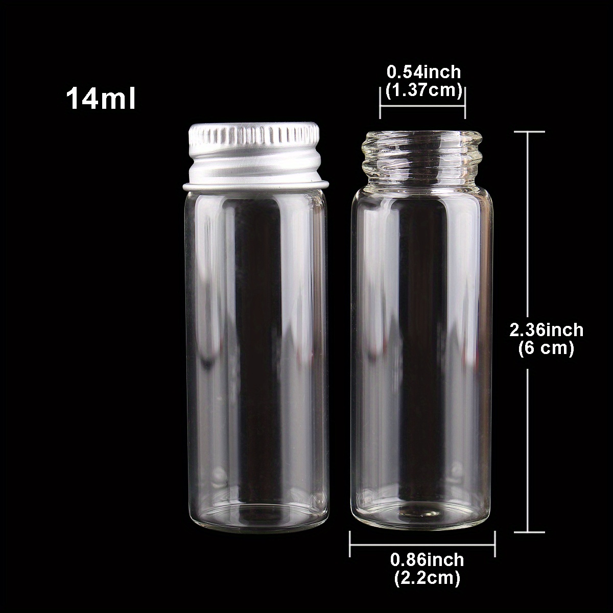 Mini Glass Jars Small Glass Bottles With Lids Empty - Temu