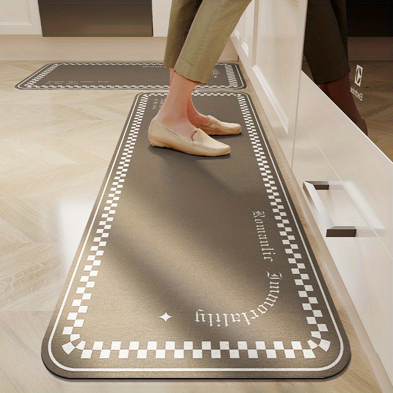 Anti-Fatigue Kitchen Mat Thicken PVC Leather Comfort Floor Mat Non-Slip Soft  Doormat Waterproof oil