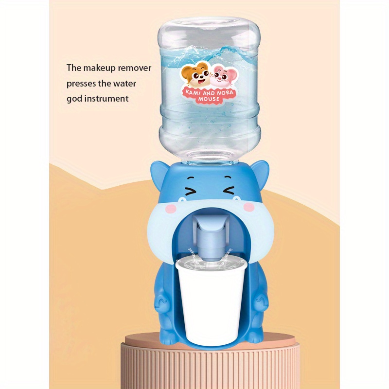 250ml Mini Water Dispenser For Children Kids Gift Cute Water Juice Milk  Drinking Fountain Simulation Cartoon Pig Kitchen Toy