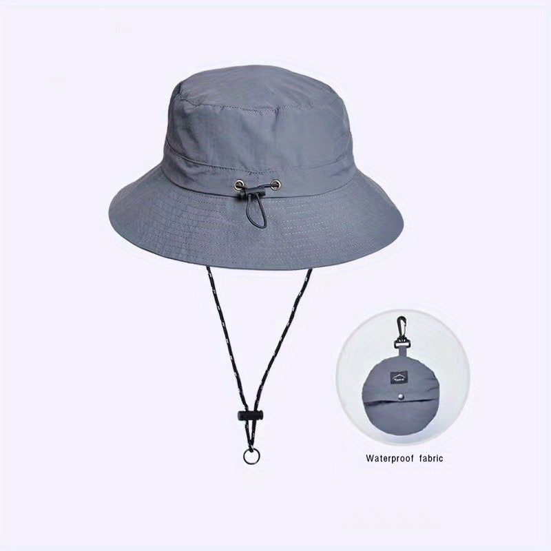 New Summer Convenient Storage Waterproof Sunscreen Fisherman Hat For Men  And Women Outdoor Hiking Hat - Jewelry & Accessories - Temu Australia