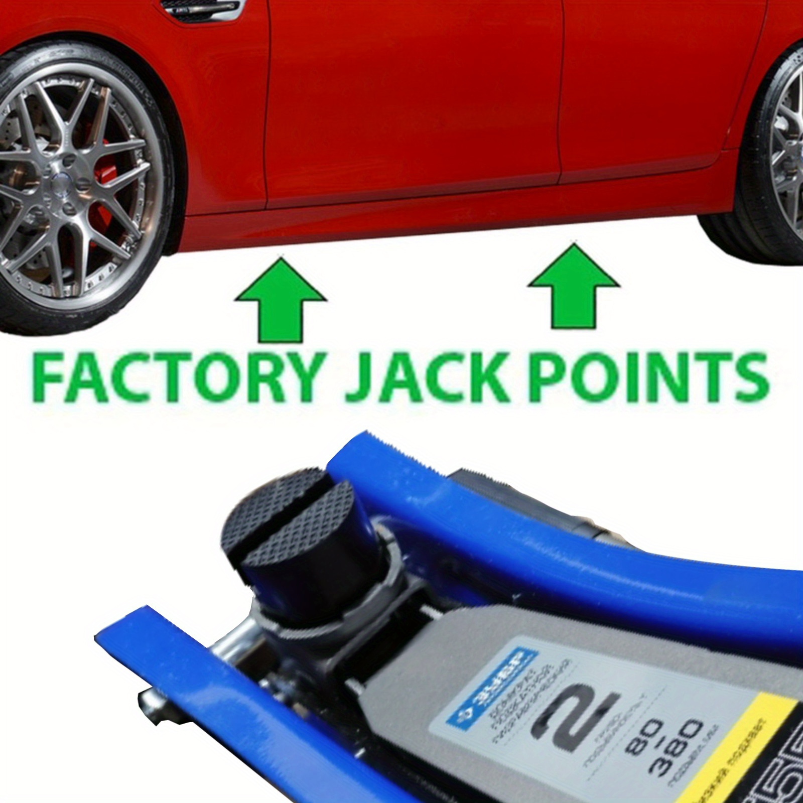 A Black Car Jack Support Rubber Pad Temu