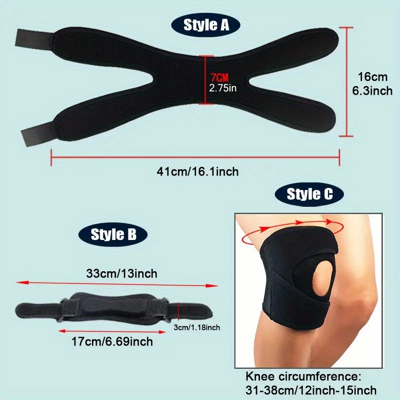 Adjustable Knee Support Pad Sports Patella Tendon Brace Temu