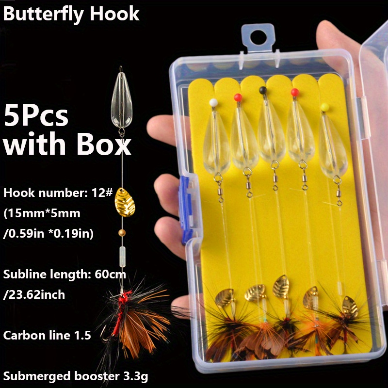 11pcs Fishing Lure Kit with Willow Water Drop Sequins & Storage Box -  Perfect for Fishing!