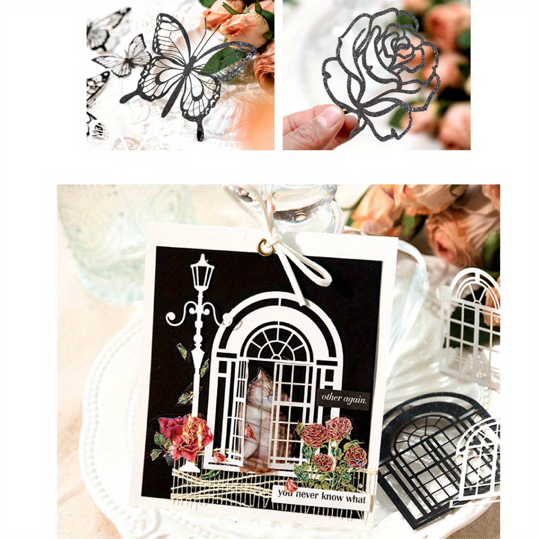 Vintage Cutout Lace Scrapbook Paper For Scrapbooking Supplies Frames