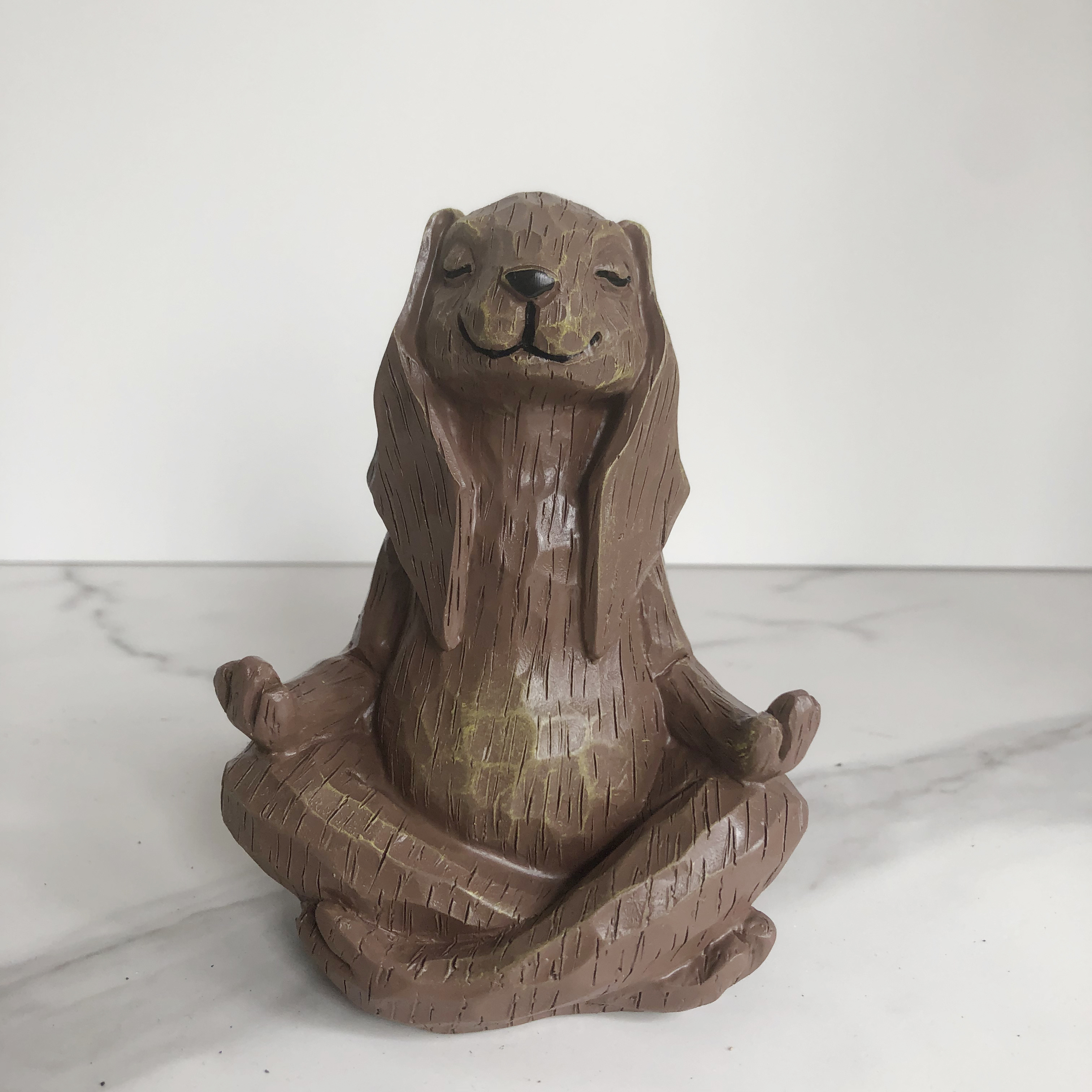 Add A Touch Zen Home Decor Adorable Yoga Pose Rabbit Statue - Temu