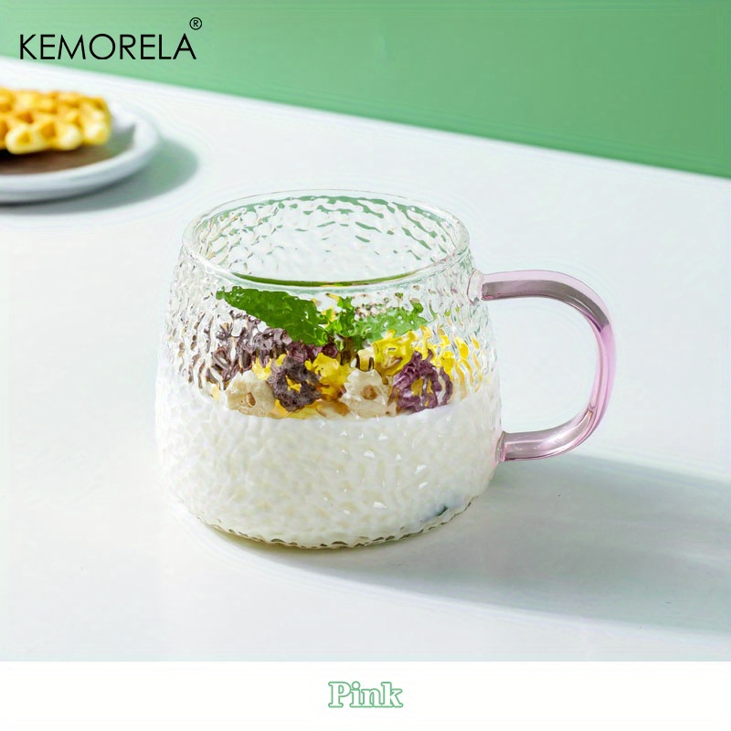 Kemorela Glass Water Cup, With Handle, Thickened Heat Resistant Tea Cups,  Coffee Mugs, For Juice, Coffe, Tea, Bubble Tea, Wine, Exquisite Glassware,  Drinkware, Birthday Gifts - Temu