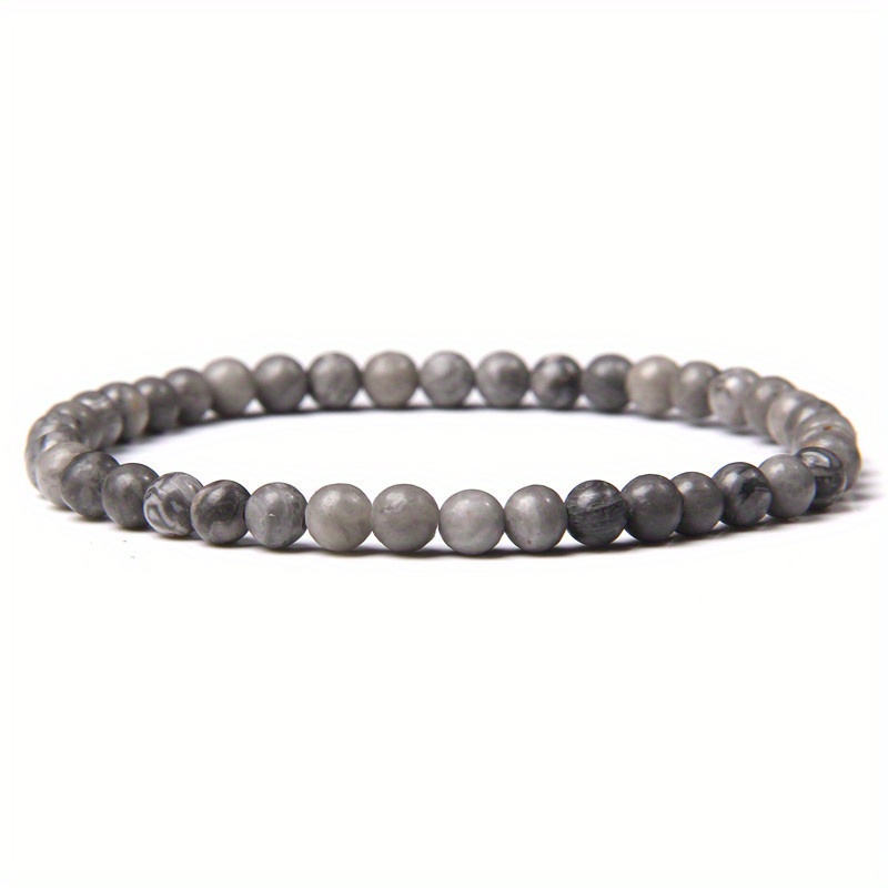 Ubiuo 12pcs Healing Stone Beaded Bracelets For Women Men Semi-Precious Gemstones Bracelets Crystal Beaded Bracelet Unisex Adjustable Stretch Bracel