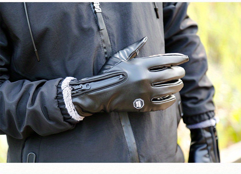 Bn-gants Velo Hiver,gants Tactile Smartphone Antidrapants Coupe