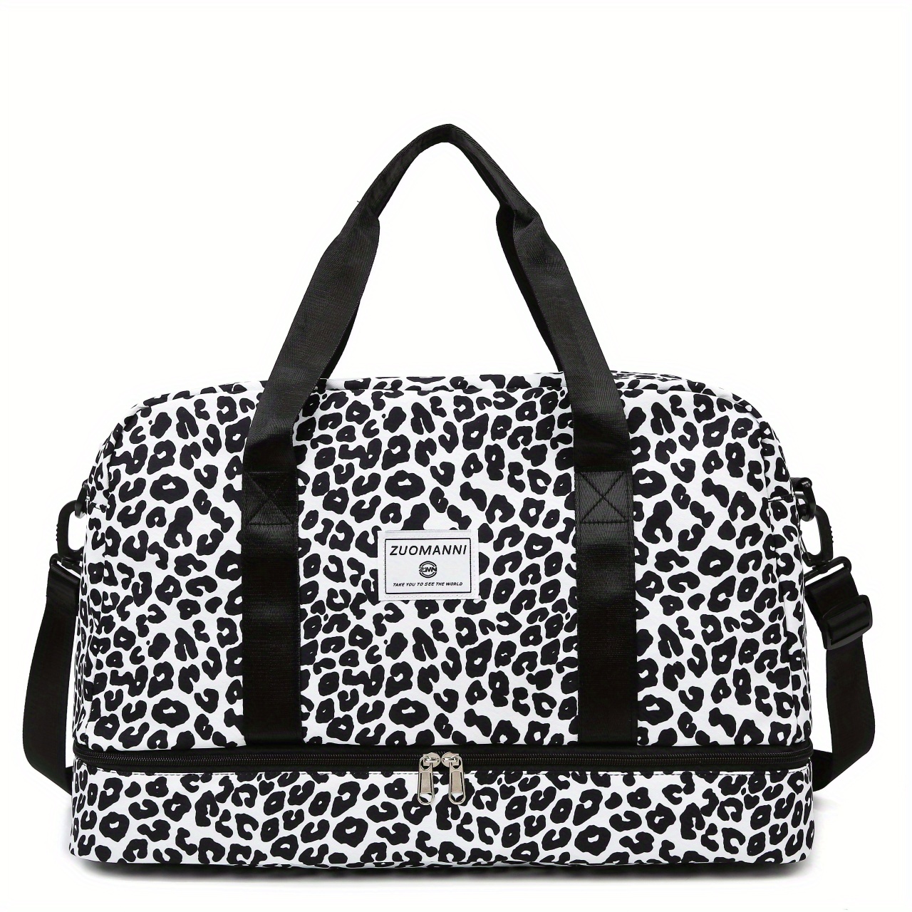 Große Reisetasche Mit Bunten Wirbeln - Wochenendtasche Mit Kulturbeutel & Verstellbarem Gurt