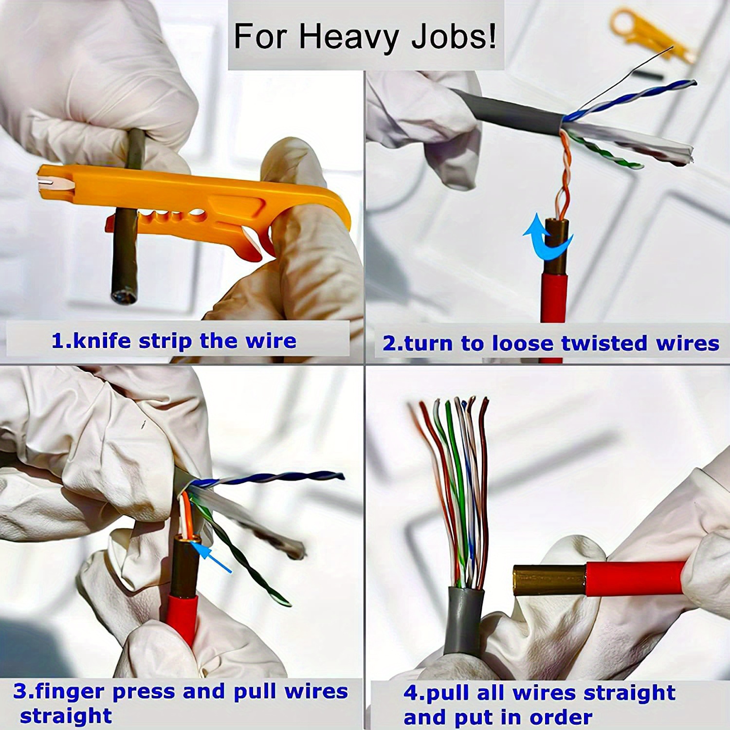 Network Cable Untwist Tool Engineer Wire Straightener Temu