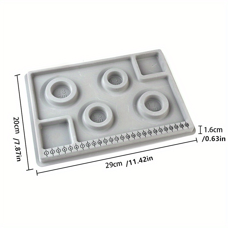 Bead Board for Jewelry Making Bead Tray Beading Supplies Flocked Design  Necklace Maker Bracelet Making Trays Measurement Board Handmade DIY Craft