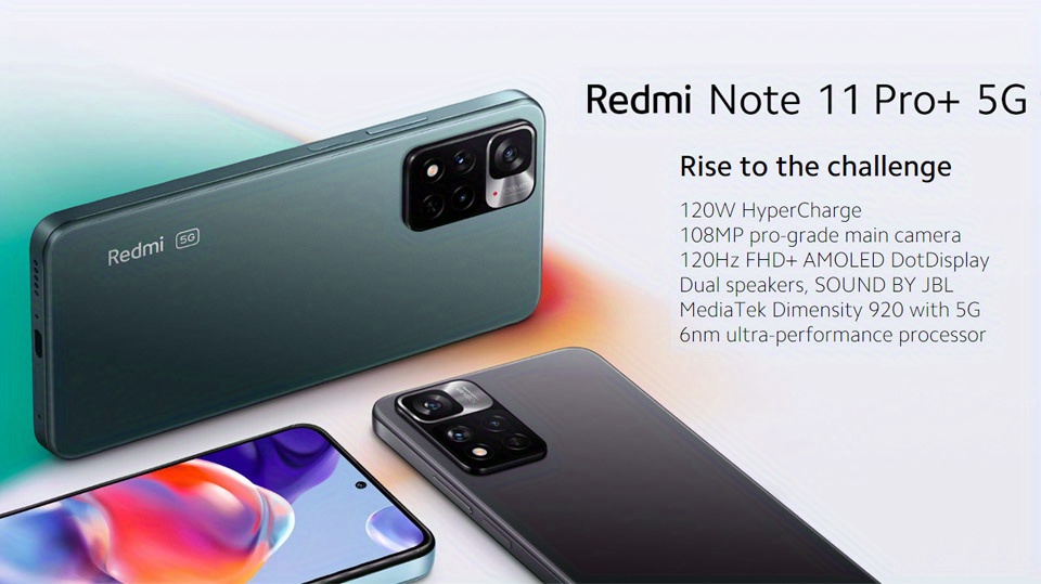 Xiaomi Redmi Note 11 Pro 5G - Smartphone 6+128GB, 6.67” 120Hz FHD+
